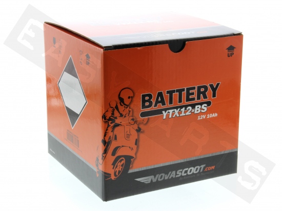Batteria NOVASCOOT YTX12-BS MF (senza manutenz.,con set acido)